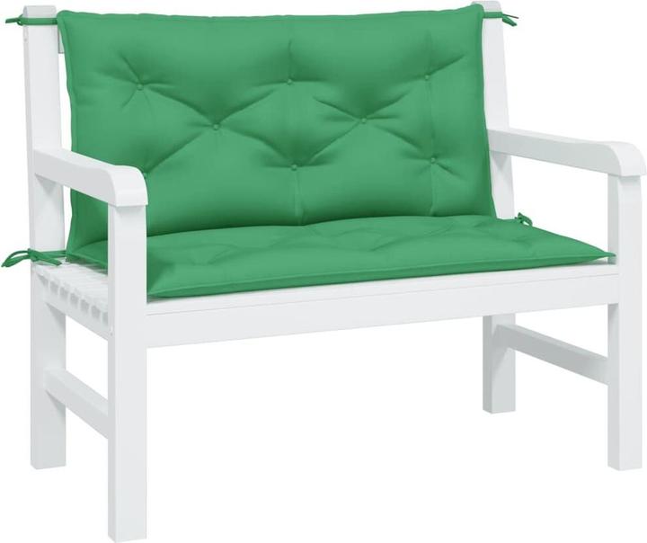 Actual product image VidaXL Garden bench cushions 2 pcs. O x ford fabric (100 x 50 x 7 cm)