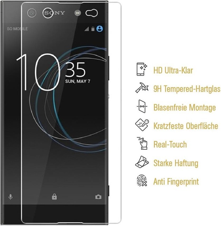 Produktbild Protectorking 3x echtes Tempered 9H Panzerhartglas 3D KLAR (3 Stück, Sony Xperia XA Ultra)