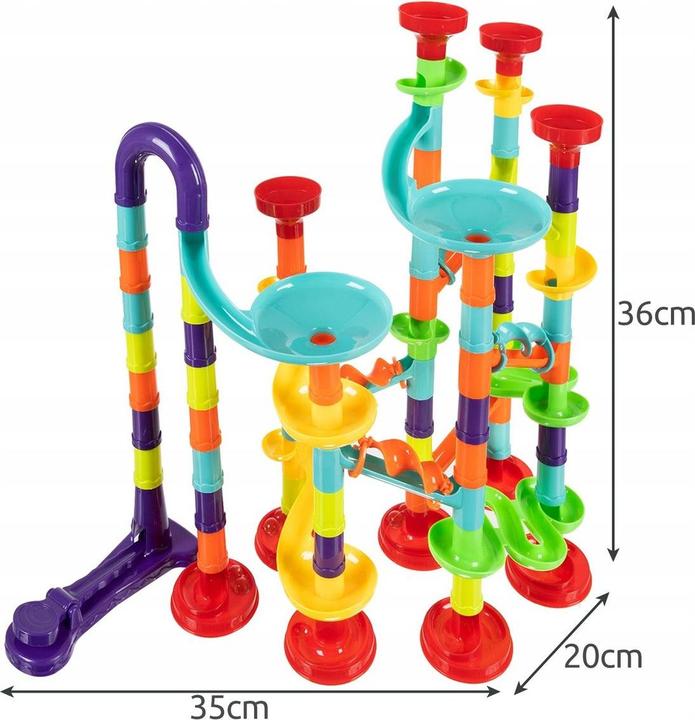Produktbild Kruzzel Kugelbahn mit 30 Kugeln - 113 Teile