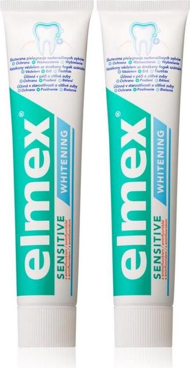 Immagine prodotto Elmex Sensitive E Whitening 75 Ml Sbiancamento dei denti (150 ml)