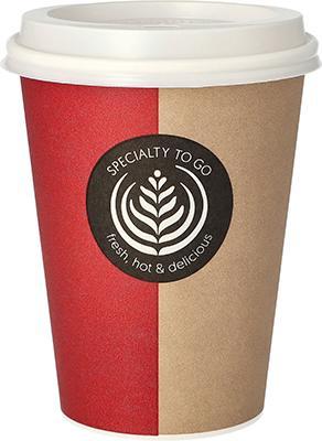 Produktbild Starpak Trinkbecher it Deckel PS "To Go" (10 x)