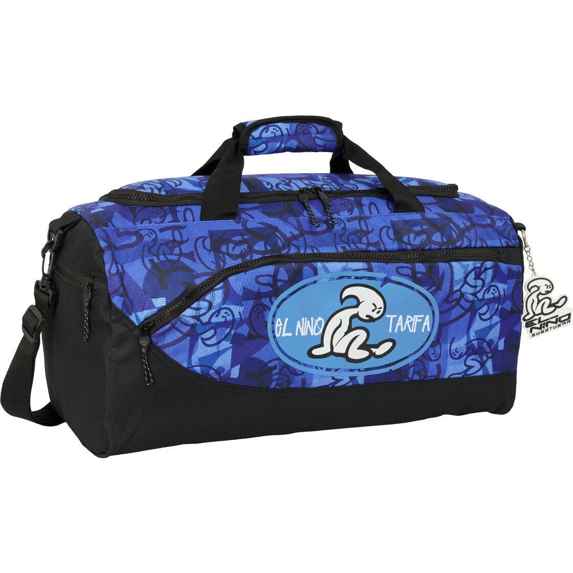 El Niño, Borsa, Sports bag El NiÃ±o Roller Blue Black 50 x 25 x 25 cm, Nero, Blu