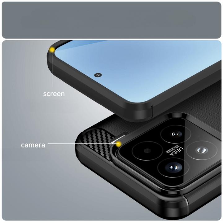 Produktbild Cover-Discount Xiaomi 15 - Metall Carbon Look Hülle