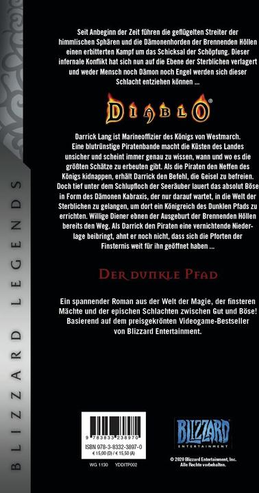 Immagine prodotto Panini Diablo: Der dunkle Pfad (Tedesco, Levigatrice Ralph, Mel Odom, 2020)