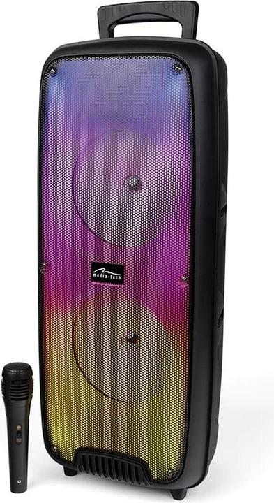 Produktbild Media-Tech FLAMEZILLA – Bluetooth 5.0 Lautsprecher mit KARAOKE, UKW-Radio & MP3-Player, FLAME-Beleuchtung, inkl (4 h)