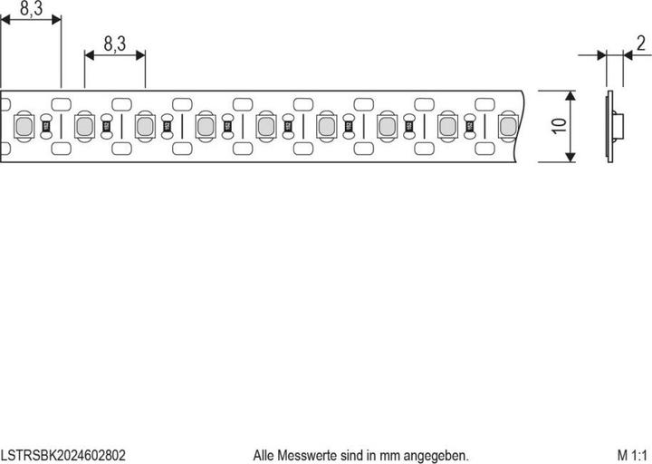 Produktbild EVN LSTRSBK2024602802 (Weiss, 500 cm, Indoor)