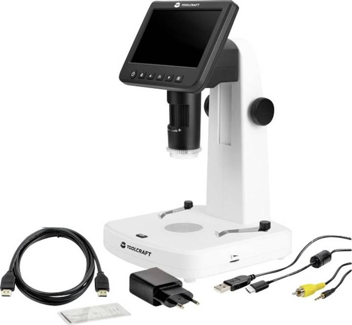 Image du produit Toolcraft TO-9076404 Microscope numérique LCD 12,7 cm (5 pouces) avec polariseur