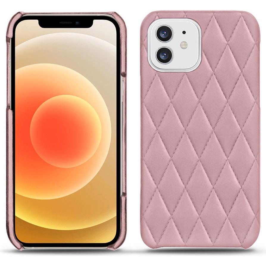 Noreve Lederschutzhülle (Apple iPhone 12), Smartphone Hülle, Rosa