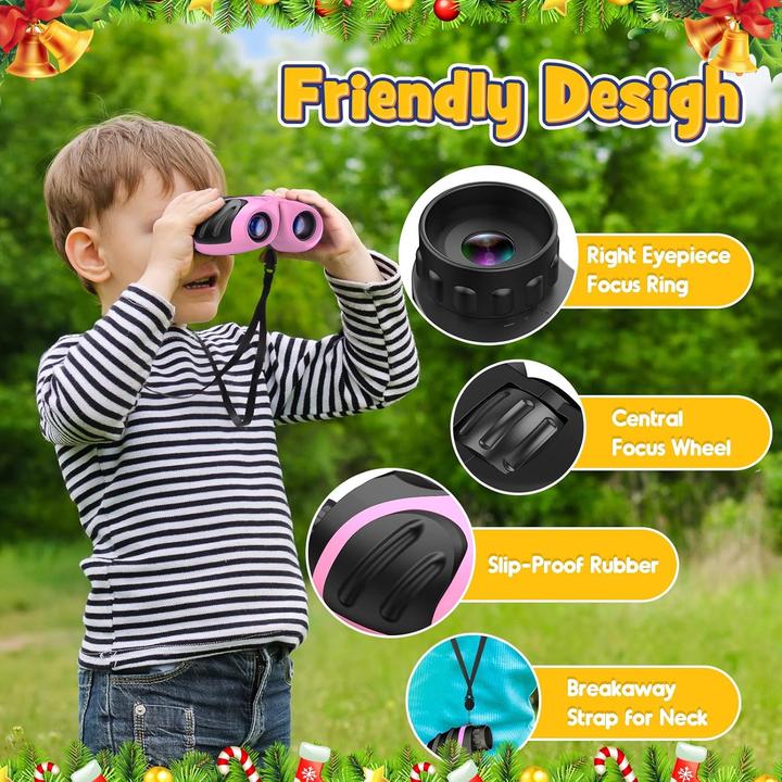 Immagine prodotto Dislocati Kinderfernglas mit Lupe & Kompass (8x, 21 mm)