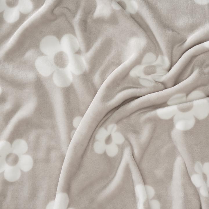 Image du produit VBS Fleece-Stoff "Blumen", 145 cm breit, Meterware