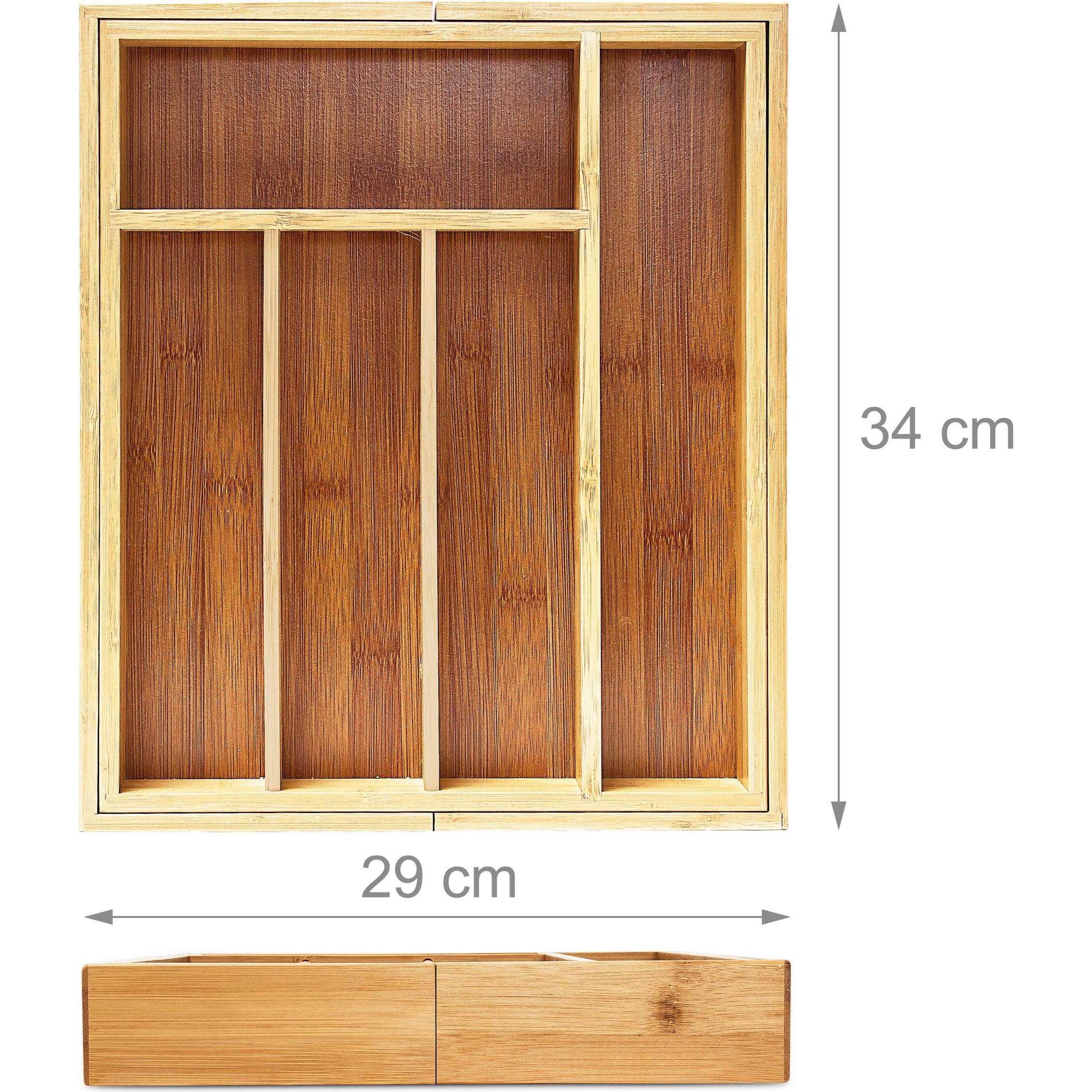 Thumbnail - Relaxdays Besteckkasten, Besteckkasten, Braun