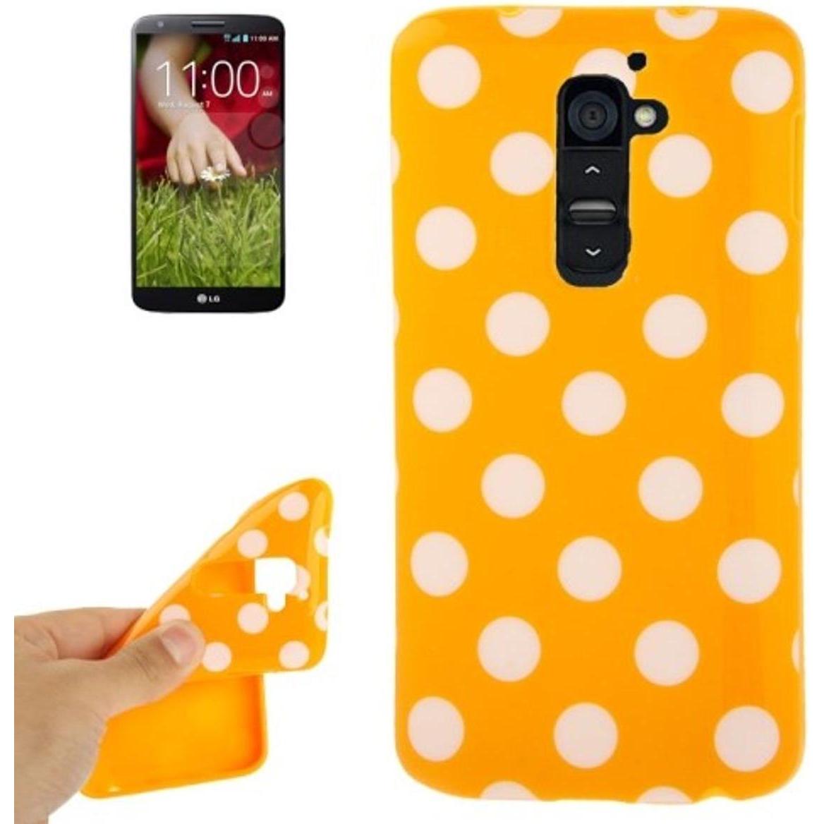 König Design Handyhülle TPU Hülle für LG Optimus G2 / D801 (Optimus G2), Smartphone Hülle, Orange