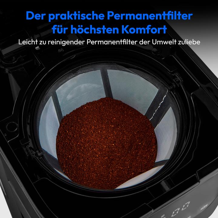 Produktbild Medion MD18458sm Kaffeemaschine mit Thermoskanne schwarz