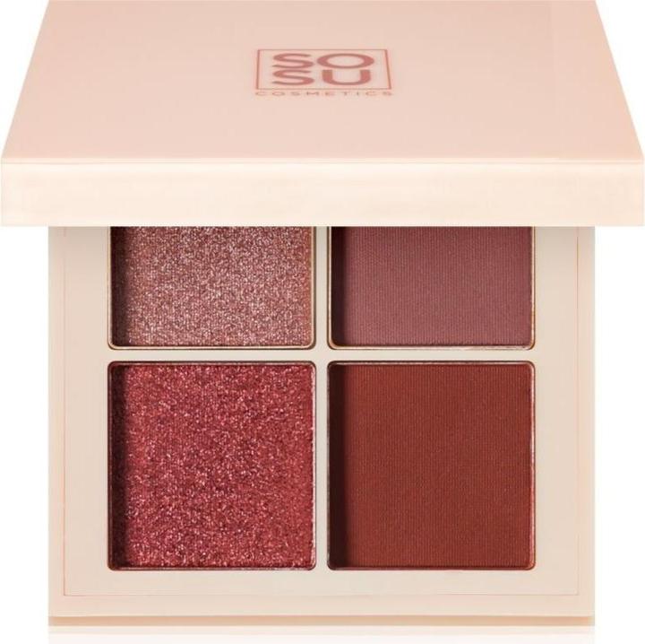 Produktbild Sosu Cosmetics - Eye shadow palette Berry (Eyeshadow Quad) 4.8 g (Berry)
