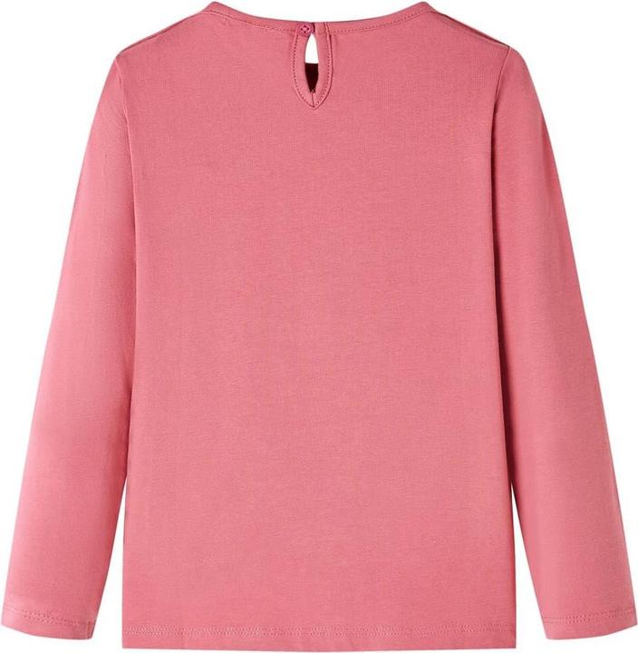 Produktbild vidaXL Kinder-Langarmshirt Altrosa 116,Material: 95 % Baumwolle. 5