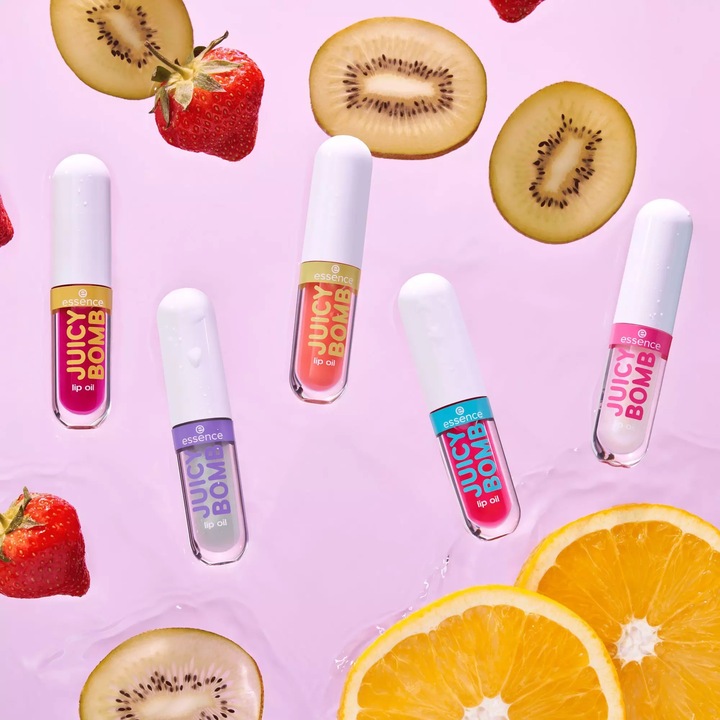 Actual product image essence Lip Oil Juicy Glow Juicy bomb 03 Mandarin Miracle (Oil, 2.40 ml)