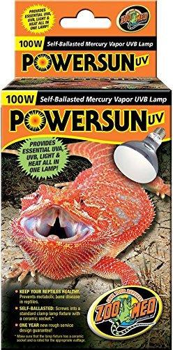 Actual product image Zoo Med PowerSun UV Lamp 100W (UVA, UVB)