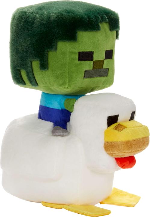 Produktbild Mattel Minecraft Deluxe Plush - Chicken Jockey (20.30 cm)