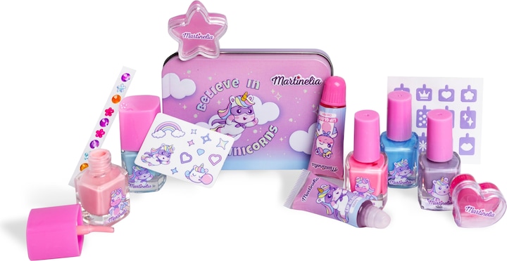 Actual product image Martinelia Little Unicorn - Nails & Lip Set With Tin Box (AQ-12020)