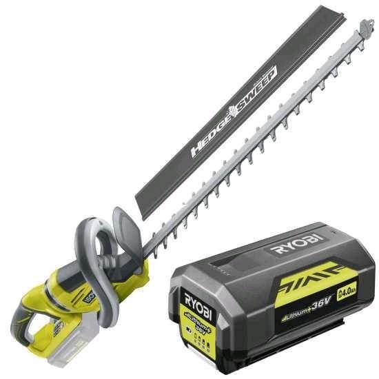 Ryobi Tagliasiepi a batteria MAX POWER 36V 4Ah Lunghezza lama 60 cm (Batteria ricaricabile)