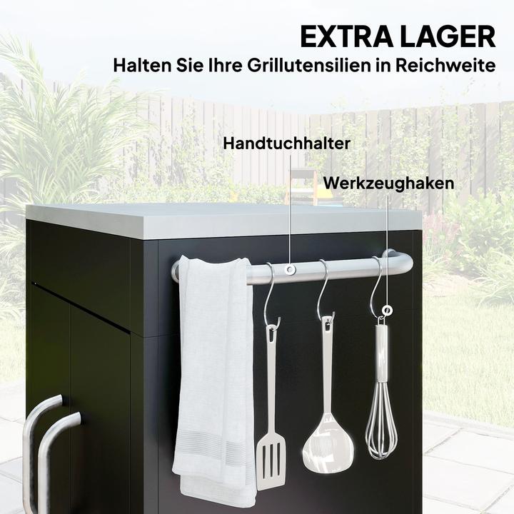 Actual product image Homcom Kitchen cabinet on castors