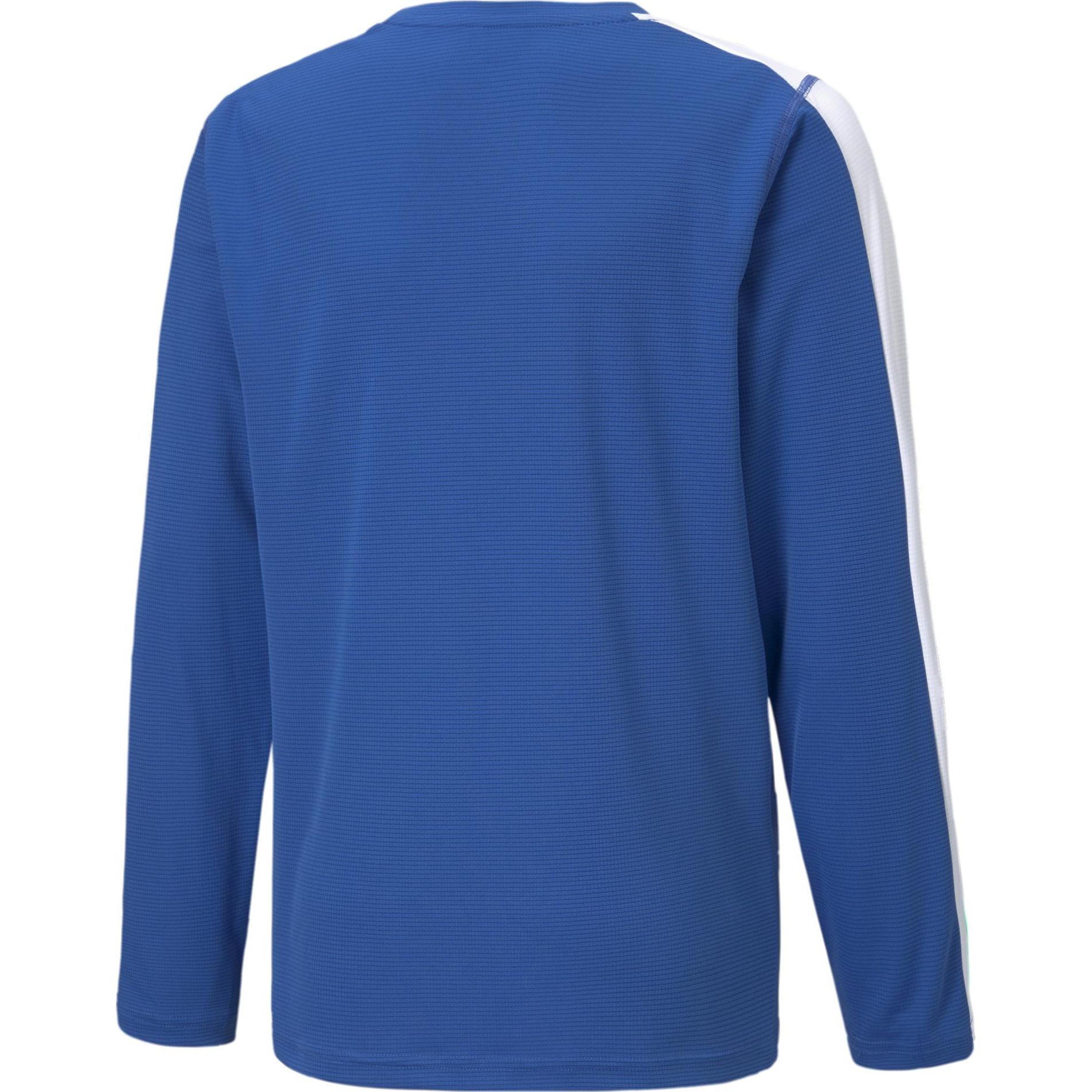 Thumbnail - Puma, Unisex, Sportshirt, Cross the Line LS Y-519606 (164), Blau, 164