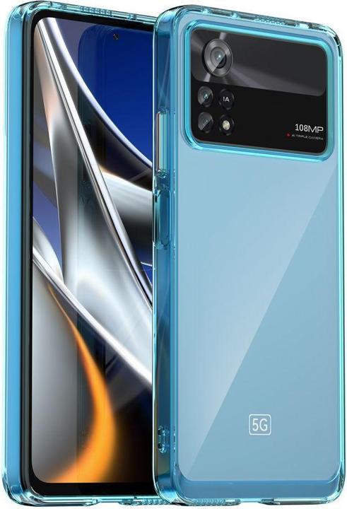 Produktbild Hurtel Weltraumhülle für Xiaomi Poco X4 Pro 5G Hülle mit flexiblem Rahmen blau (Xiaomi Poco X4 Pro 5G)