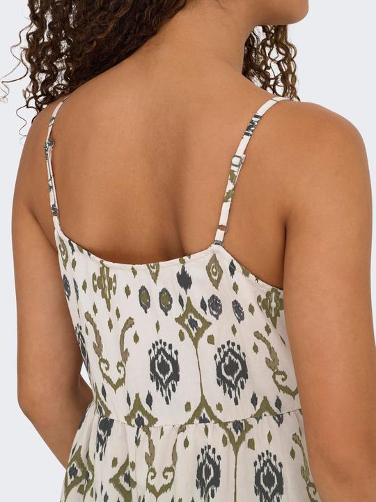 Produktbild Only Normal geschnitten Kleiner Stehkragen mit Knopfleiste Verstellbare Träger Langes Kleid Kleid (XS)