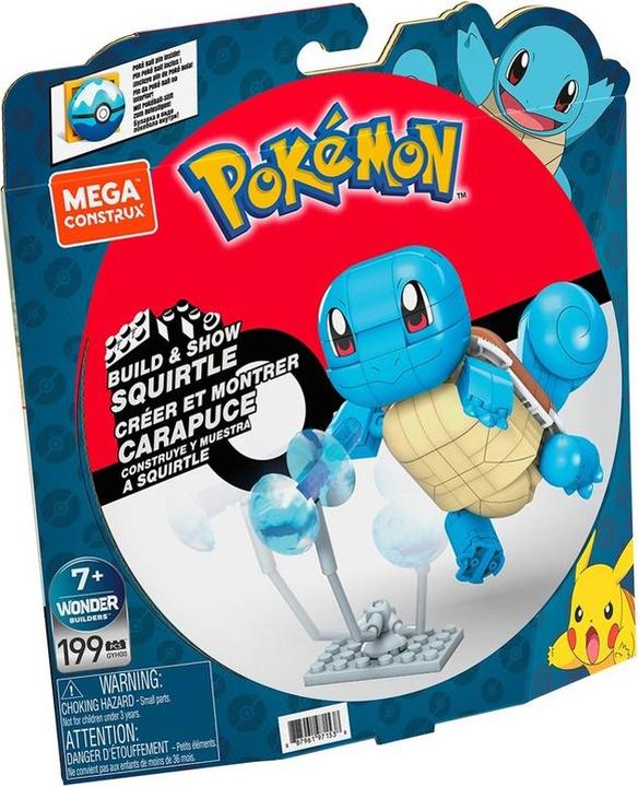 Actual product image Mega Construx Pokémon Build and Show Squirtle