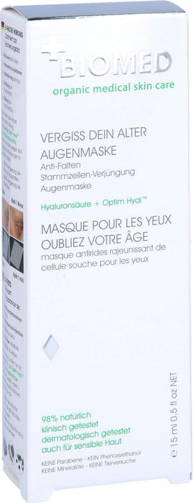 Produktbild Biomed Vergiss Dein Alter Augenmaske Creme (15 ml)