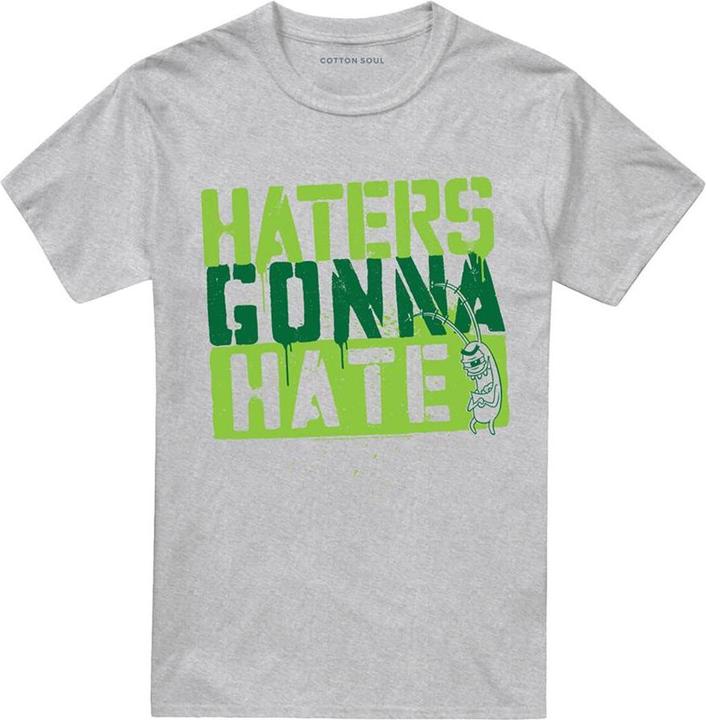 Produktbild Spongebob Squarepants Haters Gonna Hate TShirt meliert (S)