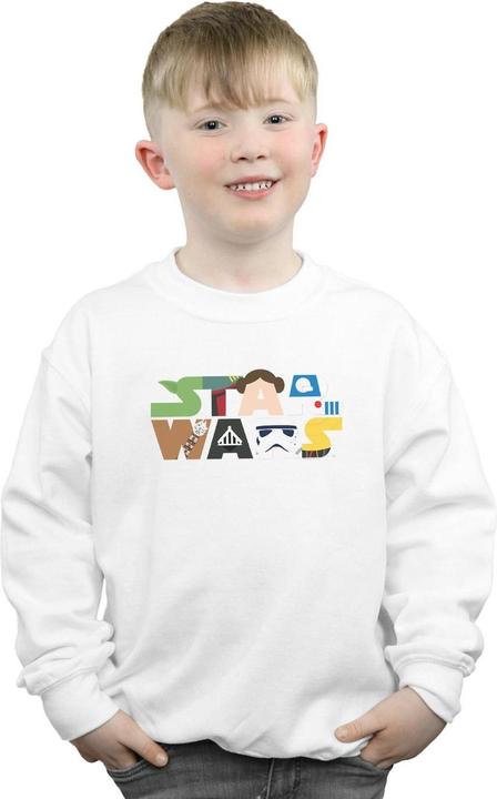 Actual product image Star Wars Boys Character Logo Sweatshirt (128)