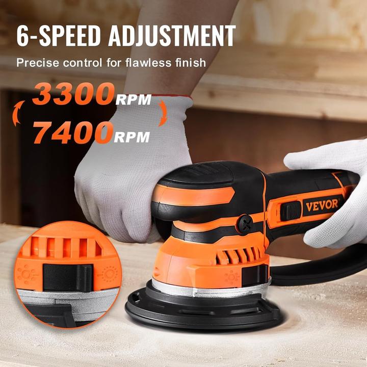Actual product image Vevor Random Orbital Sander (Eccentric grinder)