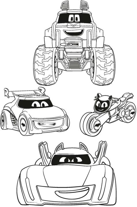 Immagine prodotto DC Batwheels: cuscinetto da colorare cool