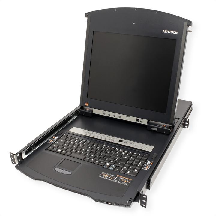Actual product image Aten KL1516AiM KVM Over-IP Switch, 43cm TFT, VGA, PS/2-USB über Kat 5, 16 Ports, US