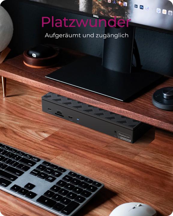 Actual product image Icy Box 17-in-1 DisplayLink (USB-C, 17 Ports)