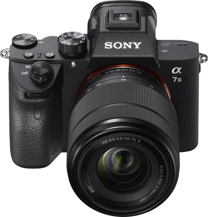 Sony Alpha 7 III Kit II (28 - 70 mm, 24.20 Mpx, Vollformat)