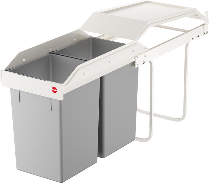 Produktbild Hailo Multi-Box duo L, Einbau-Mülleimer, 2x14 ltr (30 l)