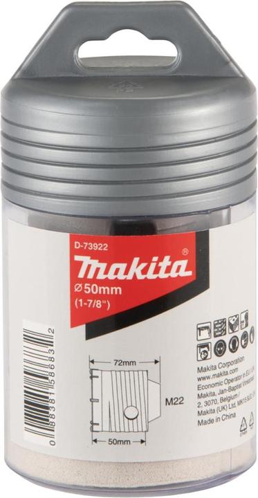 Image du produit Makita Couronne de forage creuse HM 50mm (50 millimètres)