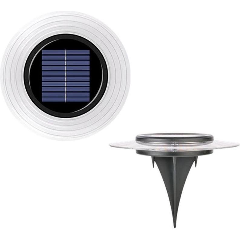 Saska Garden, Illuminazione esterna, Oprawa schodowa LAMPA SOLARNA DYSKOWA 28 LED DO WBICIA W GRUNT LUB MONTAŻU NA ŚCIANIE (IP44)