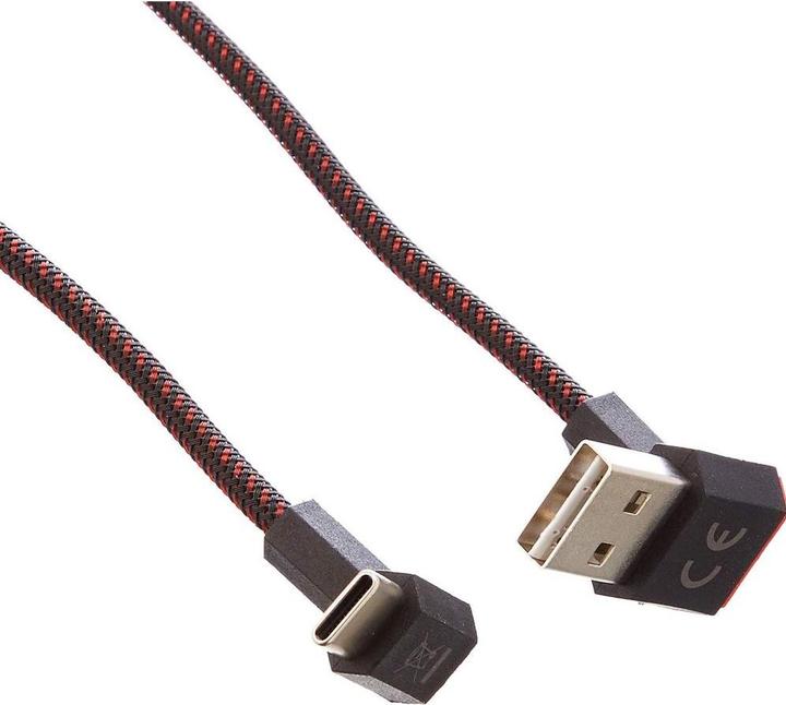 Actual product image Delock USB 2.0 cable EASY USB, A - C, angled up/down 1.5 m (1.50 m, USB 2.0)