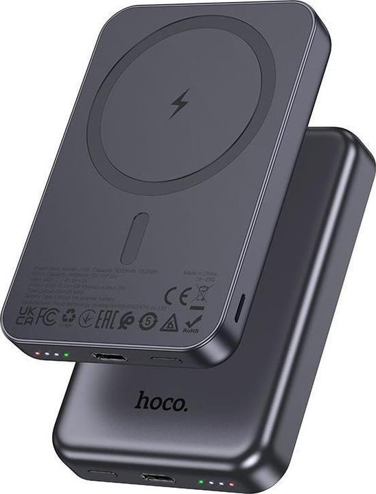 Produktbild Hoco - J160 19.25W, 5000mAh, Powerbank dunkelgrau (5000 mAh, 19.25 W, 19.25 Wh)