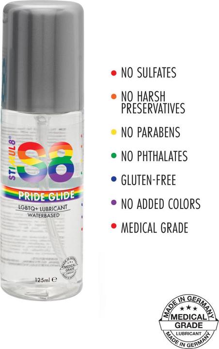 Productafbeelding Stimul8 S8 WB Pride glijmiddel 125ml (125 ml)