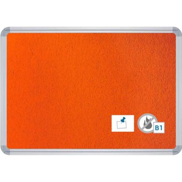 Thumbnail - Ultradex, Pinnwand, Stellwandtafel schwer entflammbar beiseitig Filz B1200xH1500xT22 orange (Pinnwand)