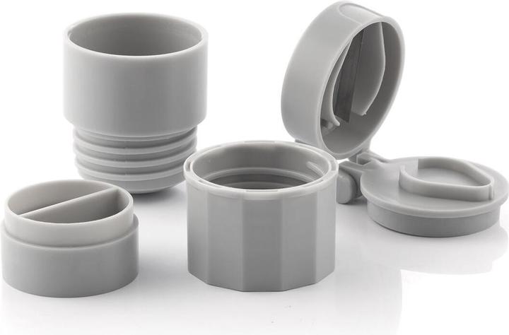 Produktbild InnovaGoods 5-in-1 Tablettendose mit Tablettenschneider und -zerkleinerer Fivlok