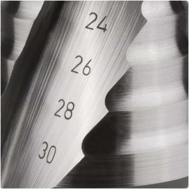 Actual product image Ruko Step drill HSSECo 5 spiral fluted cross ground (4 - 30)