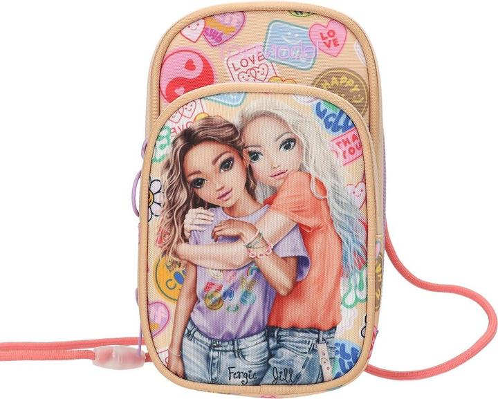 Koralle und Lila, Lebendiger Mix aus Beige