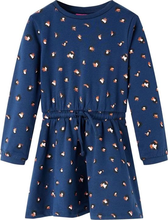 Immagine prodotto VidaXL Vestito da bambino con maniche lunghe blu navy 128,Materiale: 95 (128)