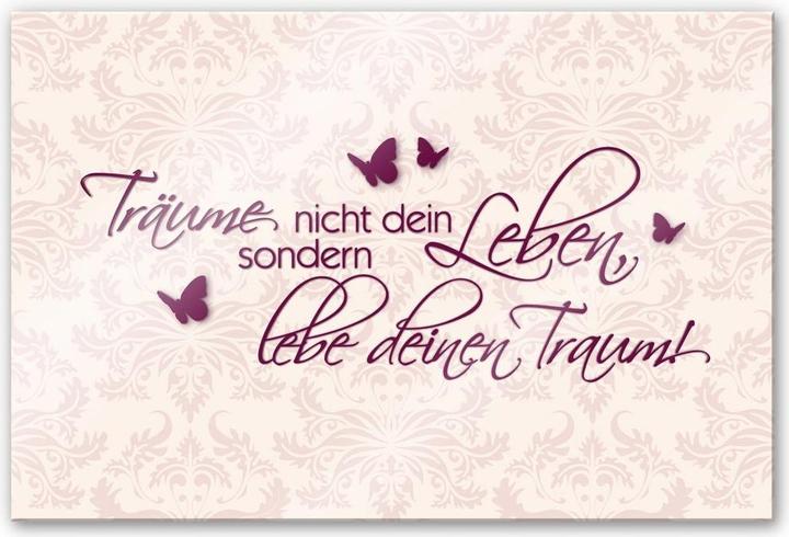 Actual product image Trenddeko Don't dream your life... Berry (60 x 40 cm)