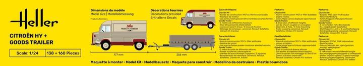 Actual product image Heller STARTER KIT Citroen HY + Goods Trailer